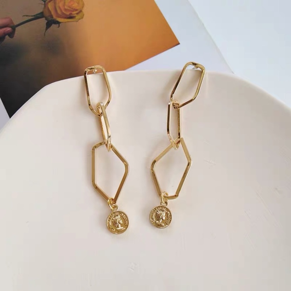 💕Last one Sterling Silver Coin Dangle Earrings - Picture 7 of 9
